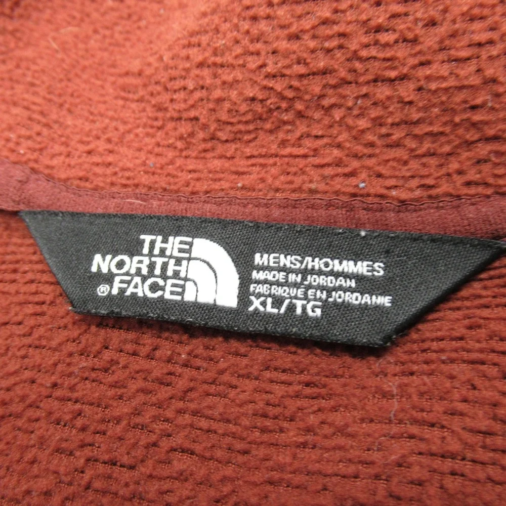 The North Face Fleece Mens XL Dark Copper 1/4 Zip Pullover‎ Jacket Hiking